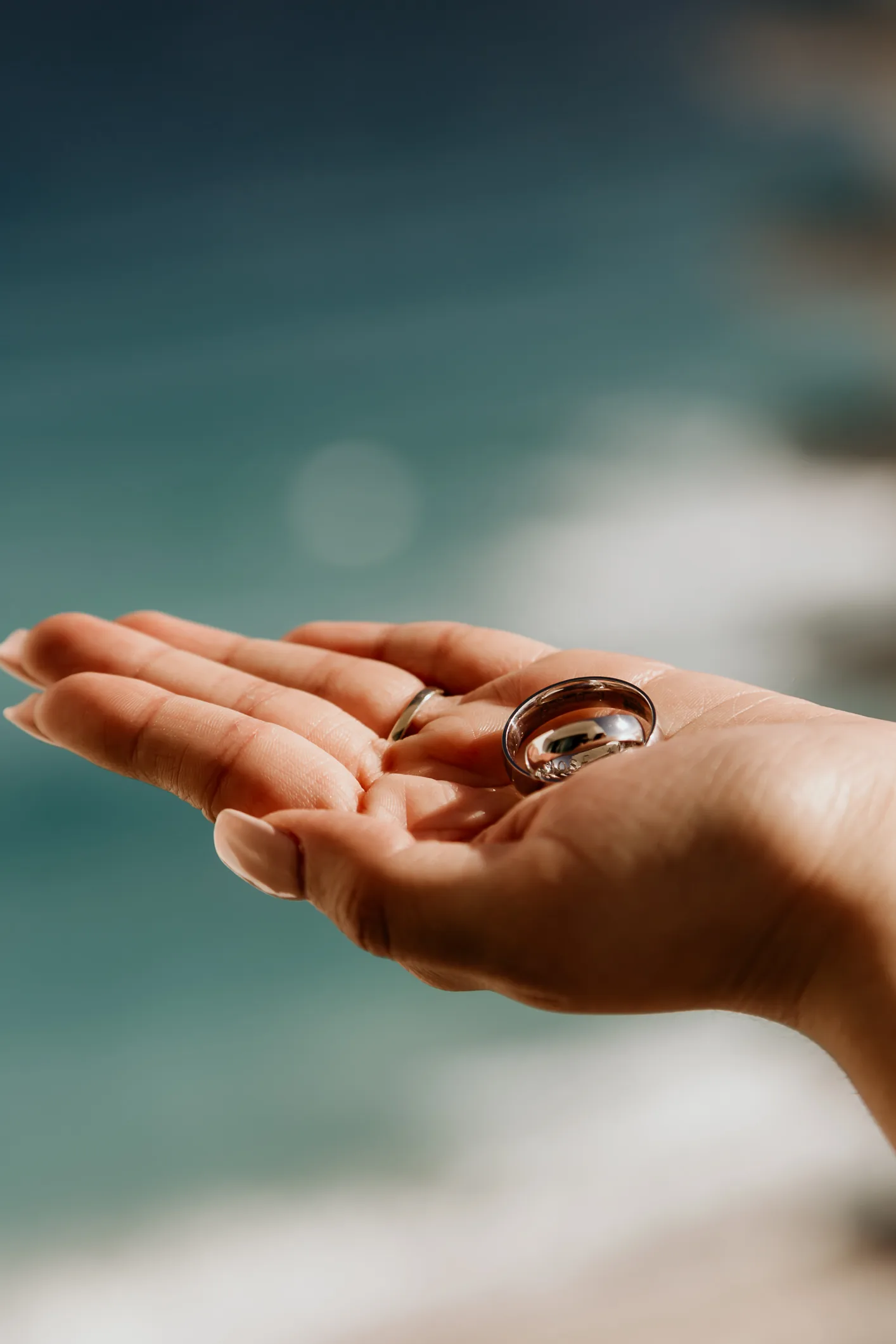 Pedida de mano y sesión de compromiso en la Riviera Maya